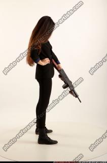 Jade With Tommygun Weapon Pose